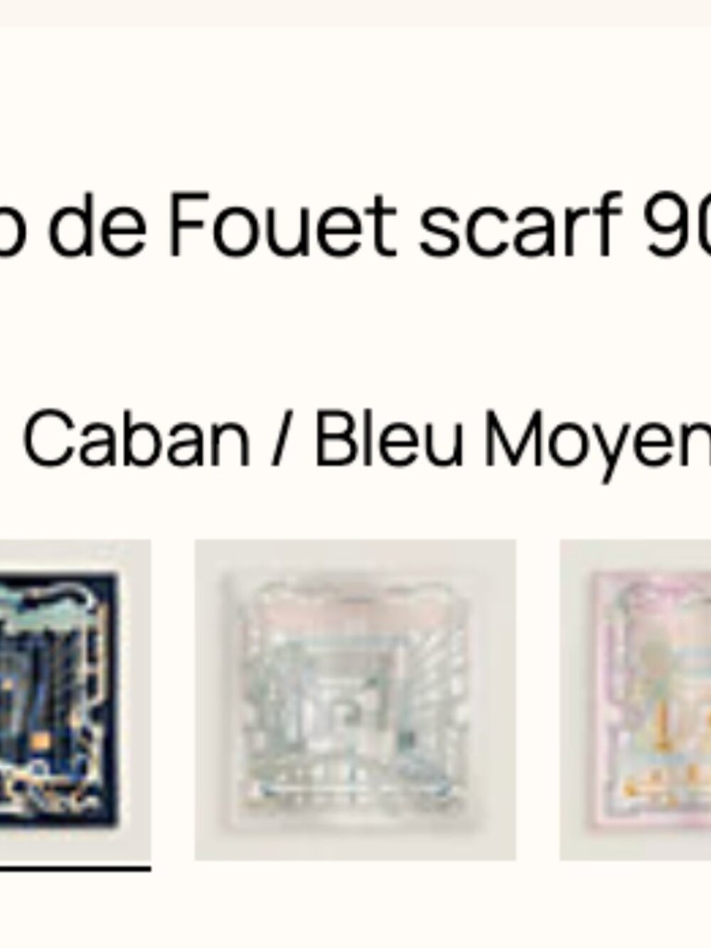 NWT - Hermes La Ligne Coup de Fouet Scarf 90 - Picture 4 of 10